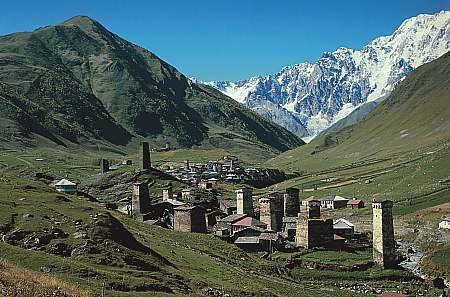 Ushguli. Highest village in Europe. Svaneti province